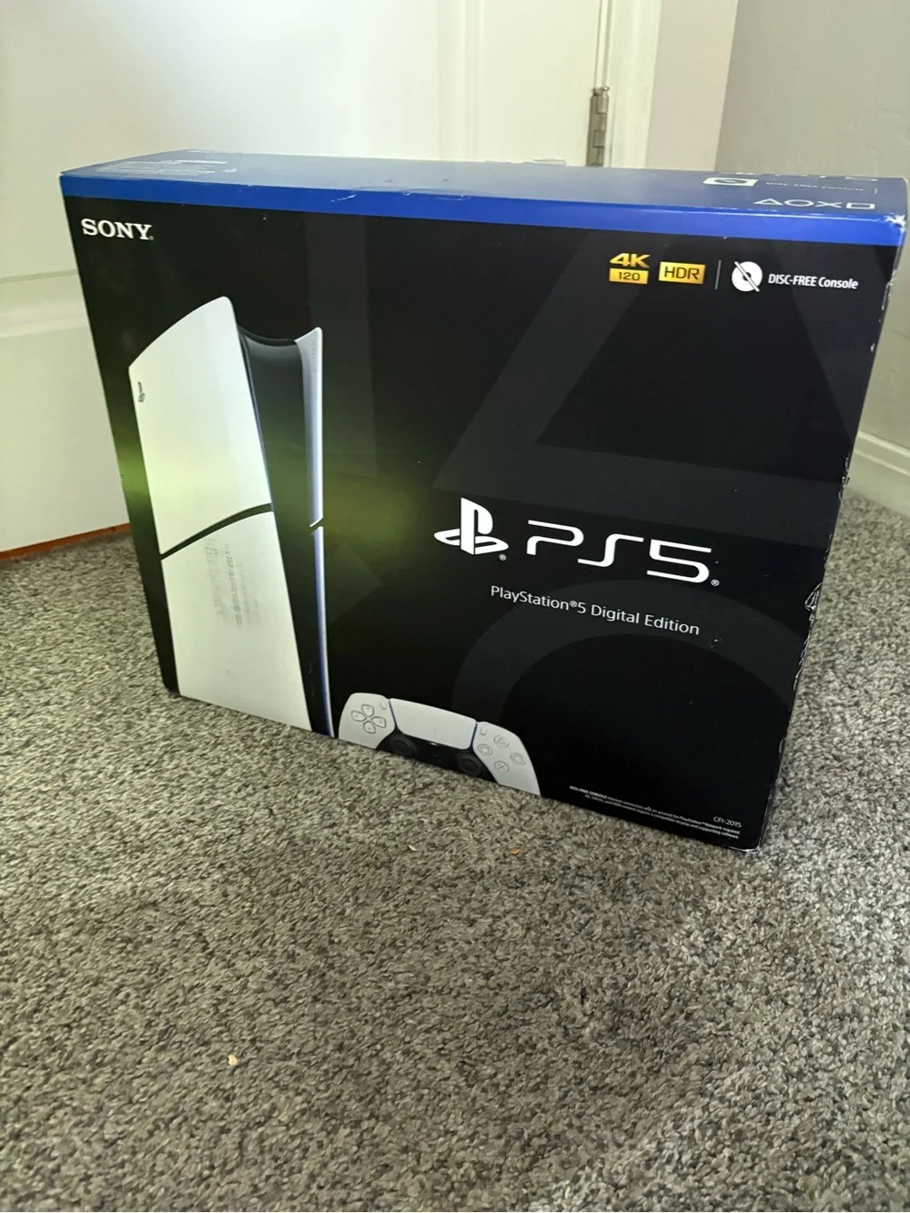 Sony PS5 Digital Edition Console in White and Black